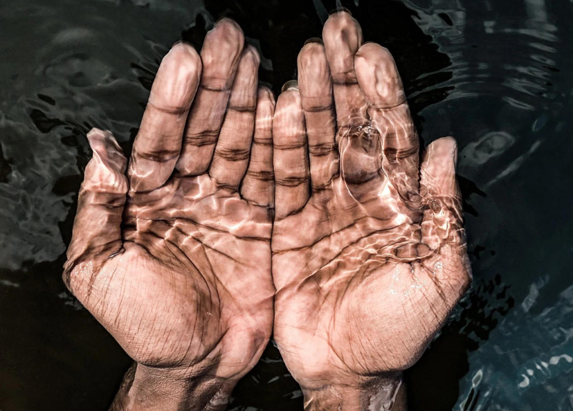 Two Hands In Water